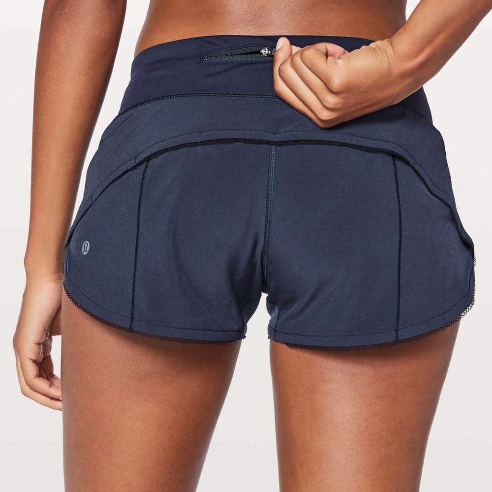 lululemon navy blue shorts